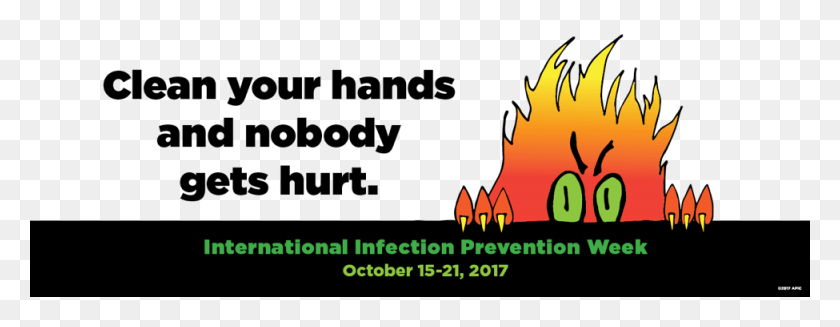 975x334 International Infection Prevention Week Clean India, Fire, Flame, Bonfire HD PNG Download