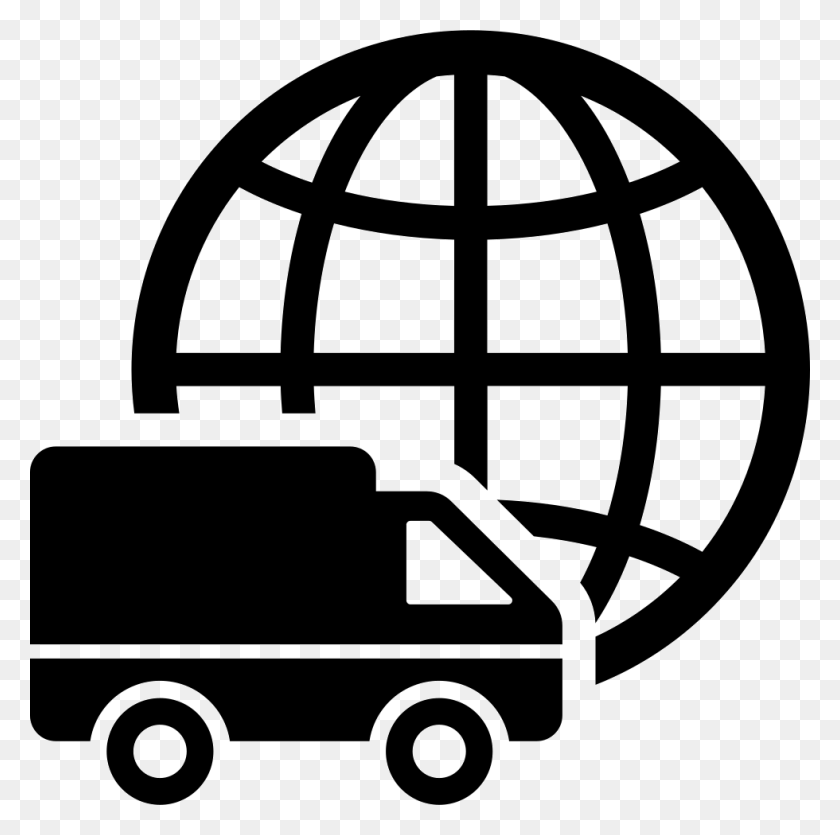 980x974 International Logistics Delivery Truck Symbol With Transparent Logistics Icon, Lawn Mower, Tool, Vehicle HD PNG Download