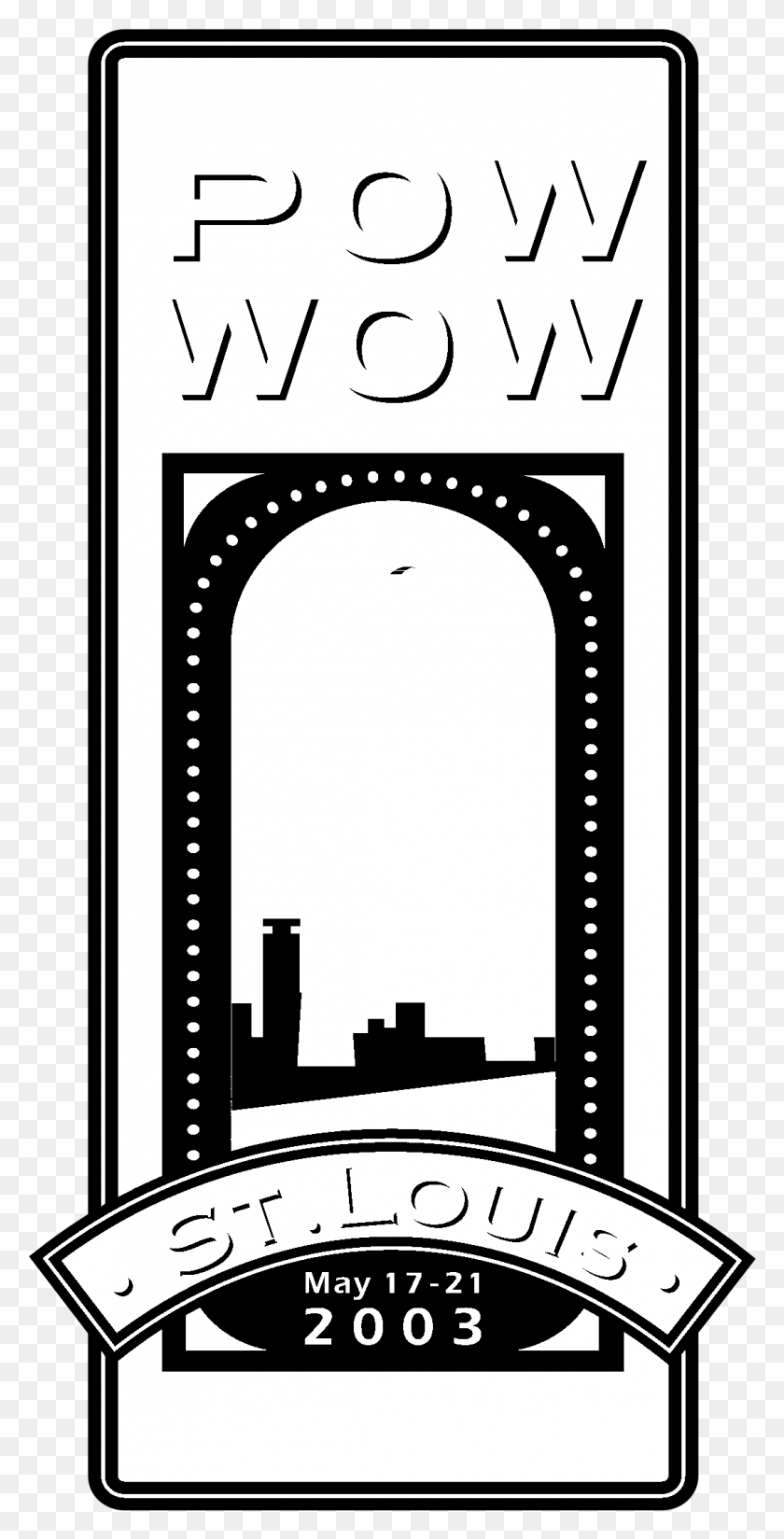 1075x2191 International Pow Wow St Louis Logo Blanco Y Negro, Arquitectura, Edificio, Arco Hd Png