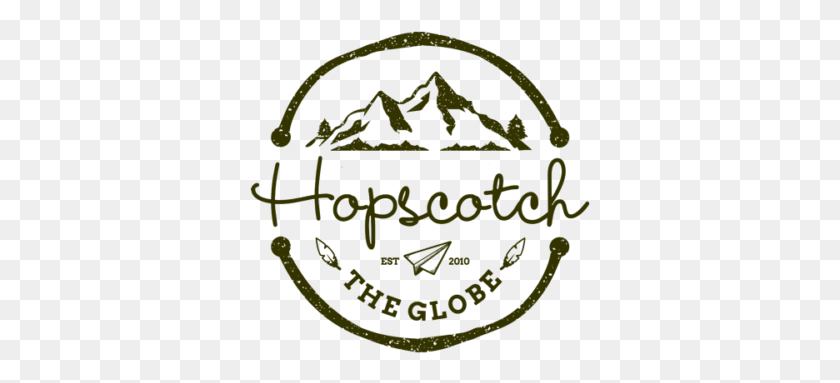341x323 International Travel Blog Hopscotch The Globe, Logo, Symbol, Trademark HD PNG Download