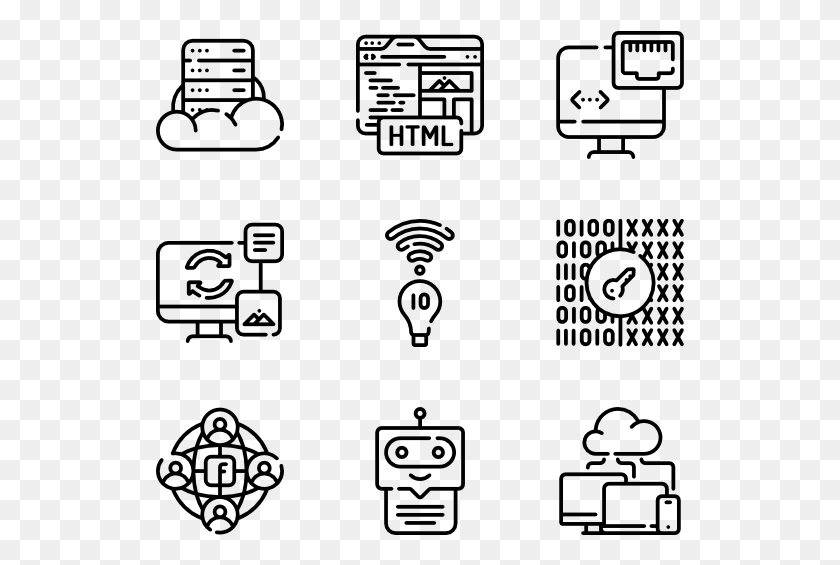 529x505 Internet Technology Free Icons Work, Gray, World Of Warcraft HD PNG Download
