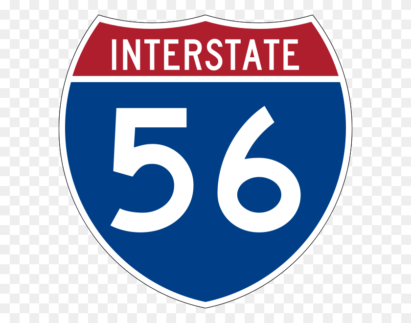 600x600 Interstate, Number, Symbol, Text HD PNG Download