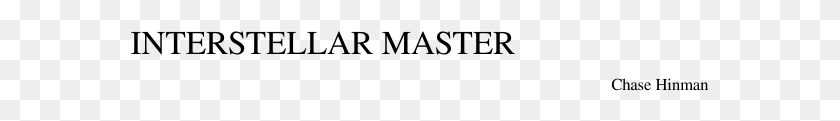 579x61 Ноты Interstellar Master В Исполнении Чейза Хинмана Слоновая Кость, Серый, World Of Warcraft Hd Png Скачать