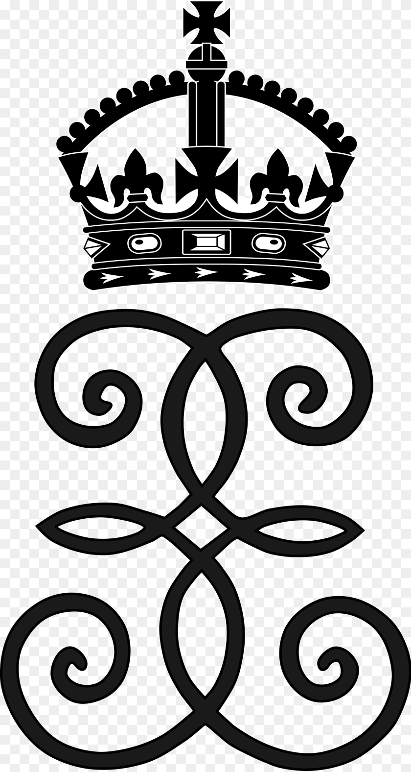 2000x3752 Intertwined Letter Es Below A Tudor Crown, Accessories, Jewelry Transparent PNG