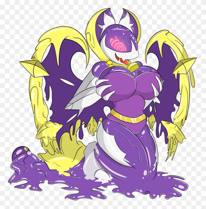 1122x1143 Into A Lunala Anthro Slime Pokemon Transformation, Costume, Graphics HD PNG Download