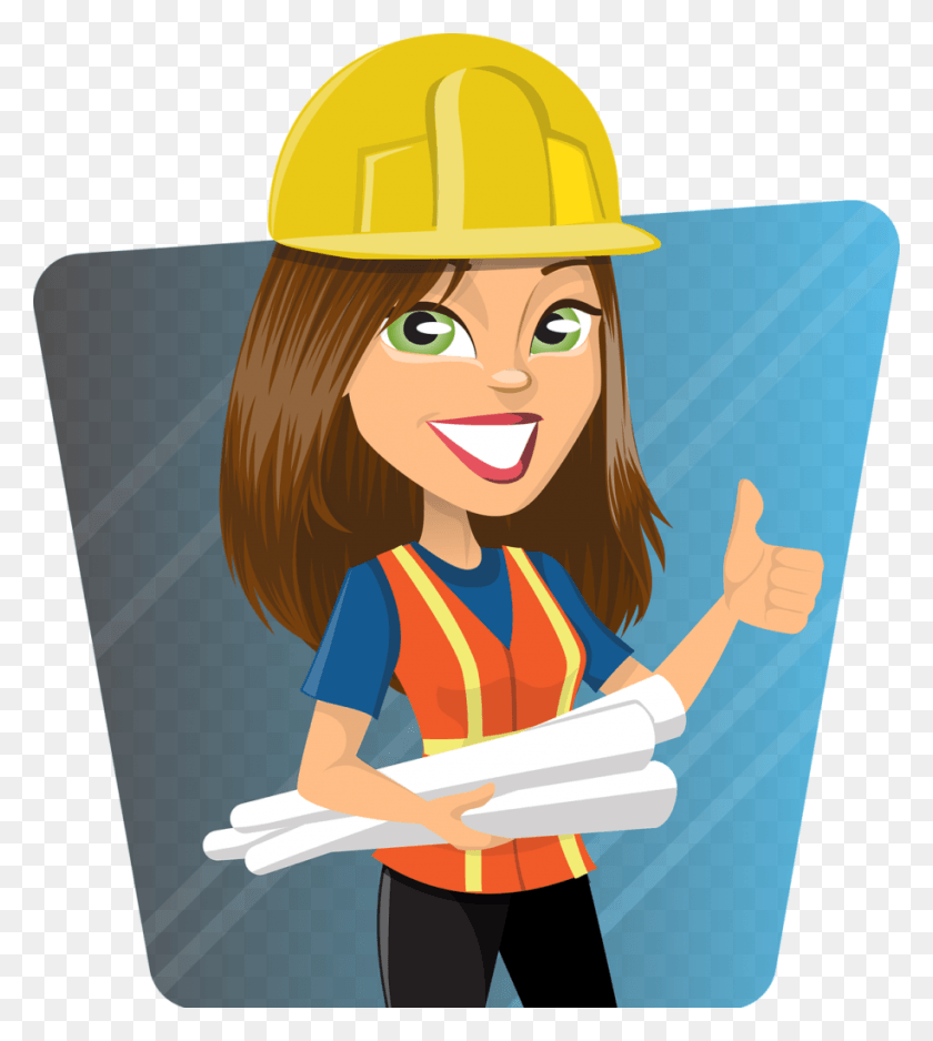 914x1030 Introduce A Girl To Engineering Female Engineer Clip Art, Person, Human, Helmet HD PNG Download
