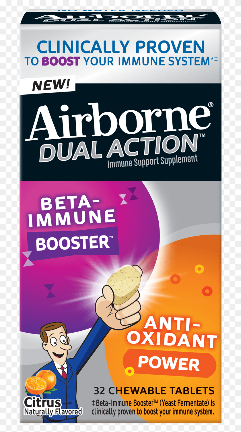 706x1445 Introducing Airborne39s Most Powerful Formula Yet Smile, Label, Text, Flyer HD PNG Download