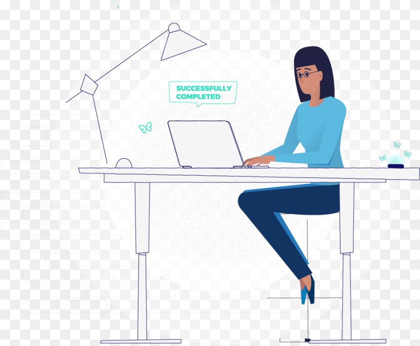 Introducing Freedom For Android Animation, Desk, Furniture, Table, Adult Sticker PNG