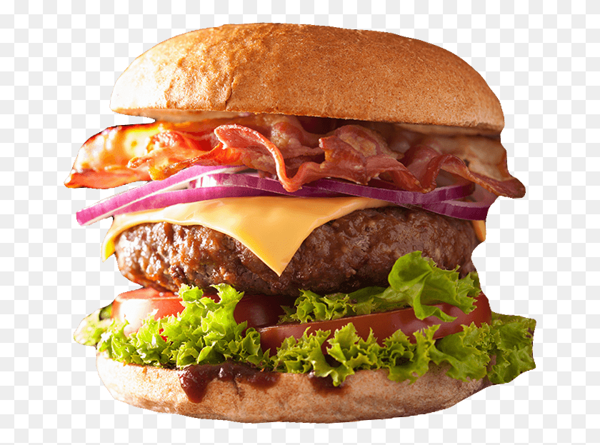 663x563 Introducing Pizza And Burger Banner, Food HD PNG Download