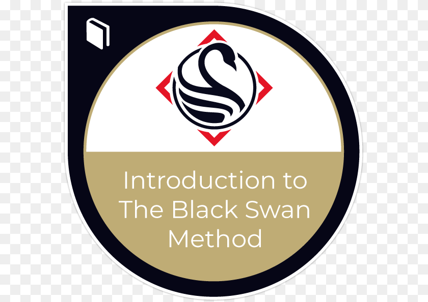 597x594 Introduction To The Black Swan Method Black Swan Chris Voss, Sticker, Logo, Disk Transparent PNG