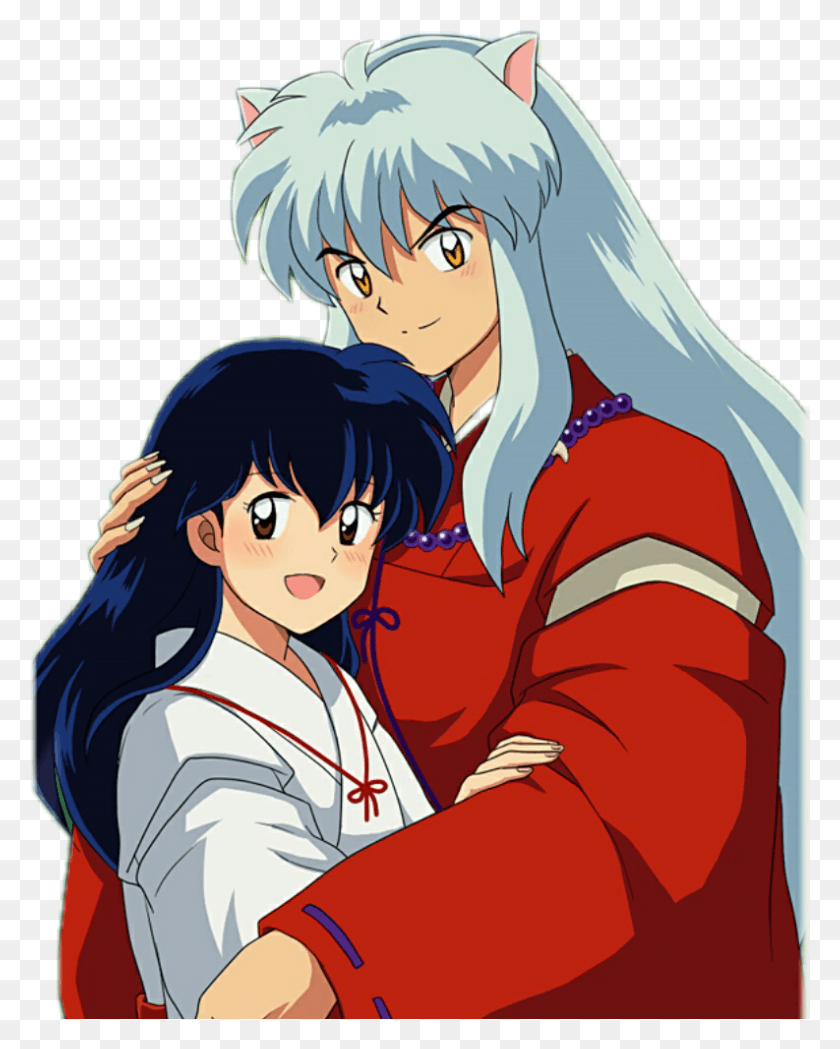 793x1006 Inuyasha Kagome Inuyashaykagome Azul Rojo Red Kagome V Inuyasha, Manga, Comics, Book HD PNG Download