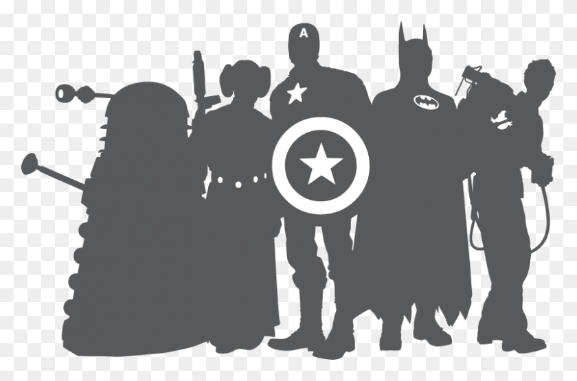 800x508 Invasion Colchester Logo Princess And Superhero Silhouette, Person, Human, People HD PNG Download