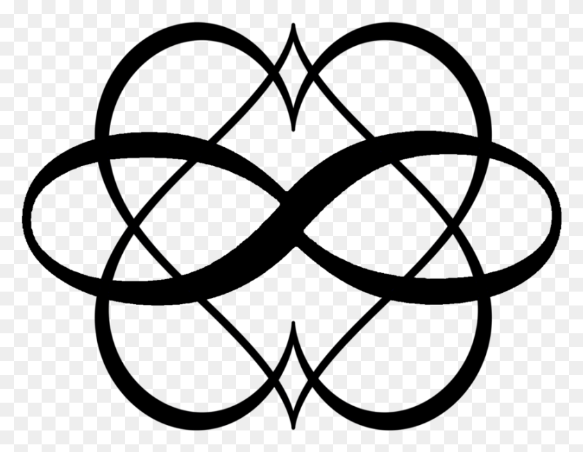 865x656 Inverted Hearts Amp Infinity Symbol Polyamory Symbol, Outdoors, Nature, Astronomy HD PNG Download