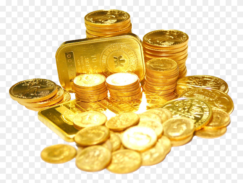 850x624 Инвестировать В Золотые Облигации, Сокровище, Монета, Деньги Hd Png Скачать