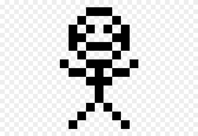 334x519 Человек-Невидимка: Происхождение Pixel Art Stick Man, Серый, Мир Варкрафта Png Скачать