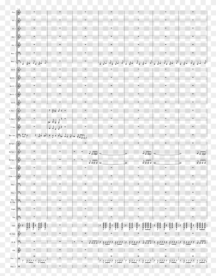 773x1011 Invisible Man Sheet Music 3 Of 10 Pages Huntingdon Celebration Score, Gray, World Of Warcraft HD PNG Download