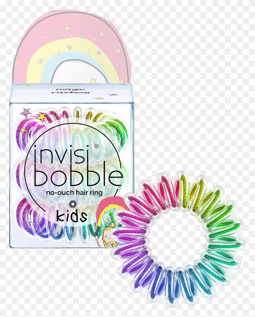 1657x2089 Descargar Png Invisibobble Kids Hair Tie Magic Rainbow Invisibobble Kids, Etiqueta, Texto, Botella Hd Png