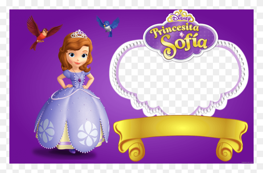 900x567 Invitacion Princesa Sofia Clipart Convite Birthday, Doll, Toy, Barbie HD PNG Download
