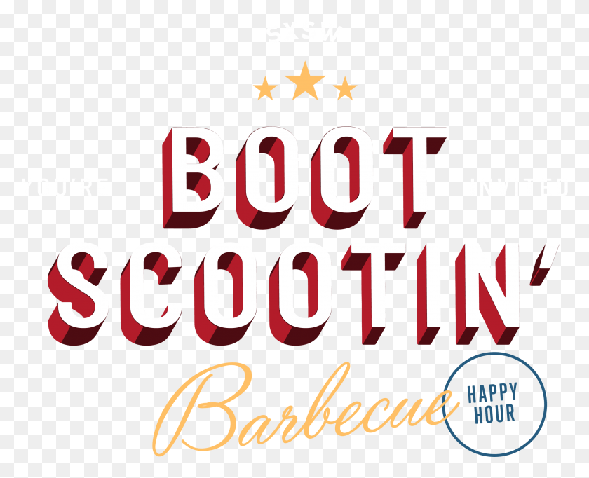 2972x2370 Invited To The Sxsw Boot Scootin39 Barbecue Happy Calligraphy, Text, Alphabet, Number HD PNG Download