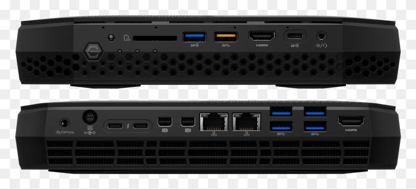 1633x673 Io Distribution Across Front And Rear Panels Intel Nuc Hades Canyon, Electronics, Hardware, Server HD PNG Download
