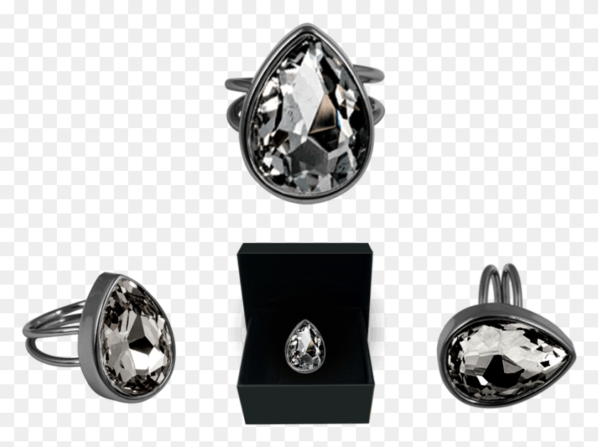 887x646 Ioaku Drop Ring Rhodium Silver Smoke Gold, Accessories, Accessory, Jewelry Descargar Hd Png