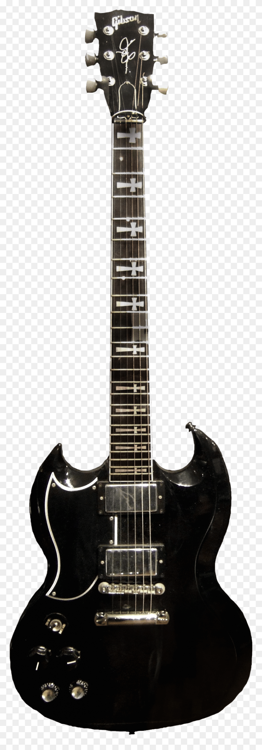 822x2463 Iommi Sg Guitar Epiphone Sheraton Ii Pro Black, Электрогитара, Досуг, Музыкальный Инструмент Hd Png Скачать