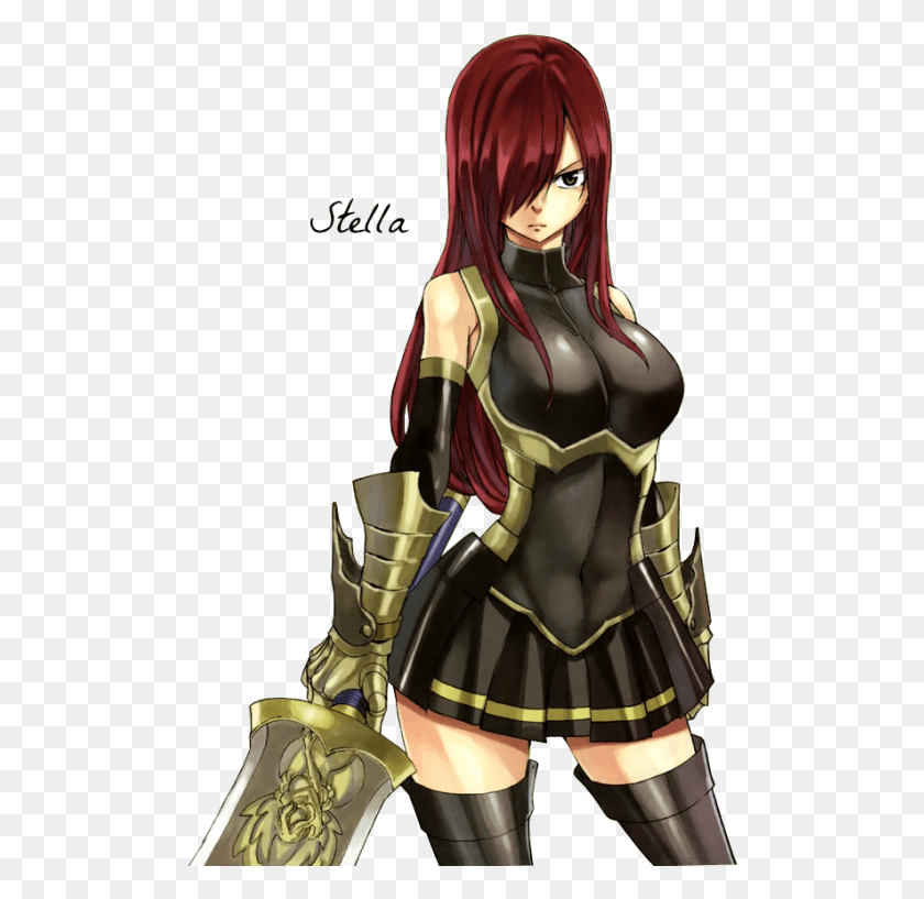 502x757 Iorbix Profile Of Erza Scarlet Fairy Tail Jellal Et Erza, Person, Human, Costume HD PNG Download