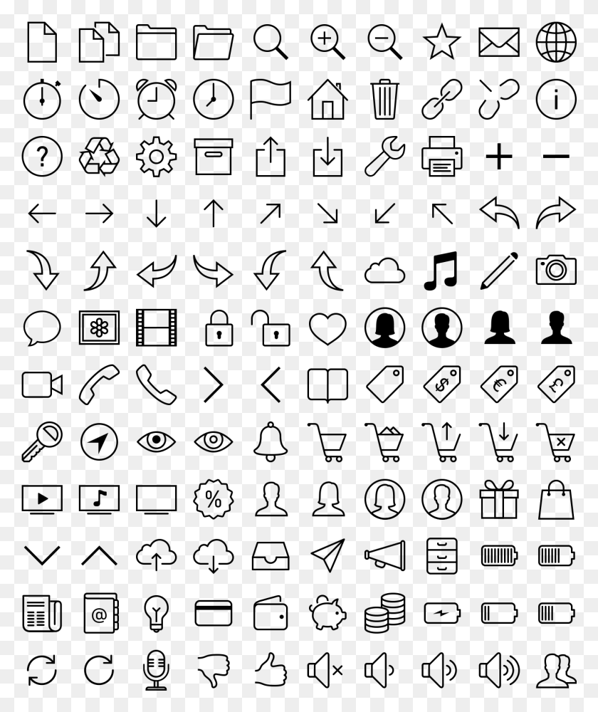 1361x1641 Ios 7 Icons Iphone Ui Icons Vector, Gray, World Of Warcraft HD PNG Download