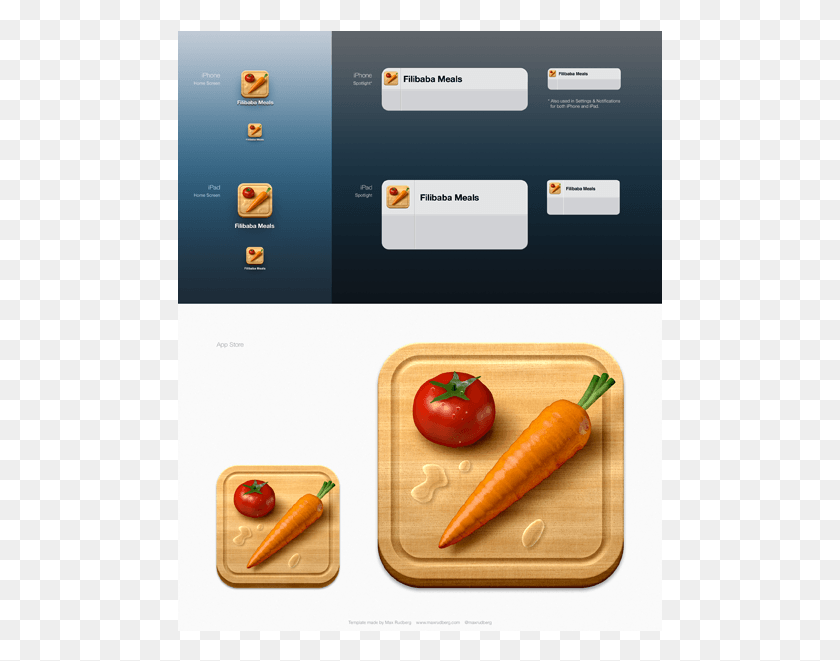 485x601 Ios Icon Template Max Rudberg Carrot, Plant, Vegetable, Food HD PNG Download