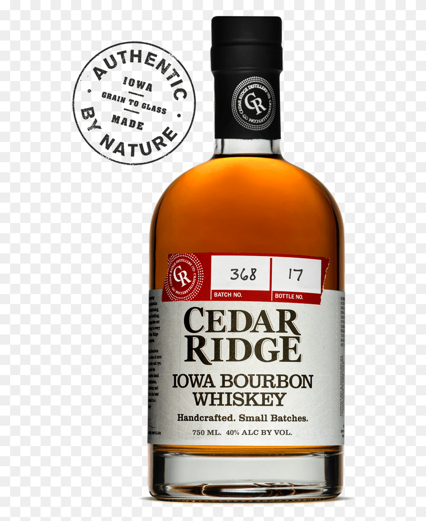 563x968 Descargar Png / Whisky Borbón De Iowa, Botella De Whisky De Cedar Ridge, Bebida Hd Png