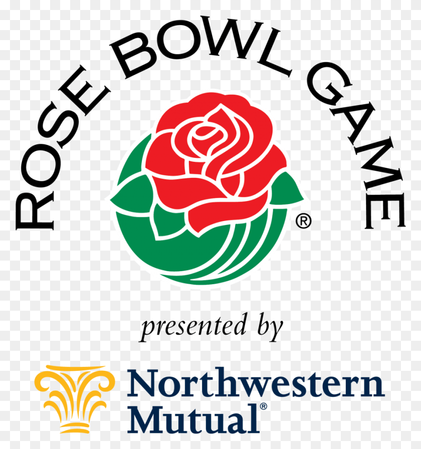 897x962 Iowa Rose Football Bowl Playoff College Hawkeyes Clipart Rose Bowl Logo, Symbol, Trademark, Graphics HD PNG Download