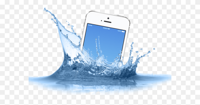 601x383 Iphone 5C Handphone Drop In Water, Электроника, Телефон, Банка Hd Png Скачать