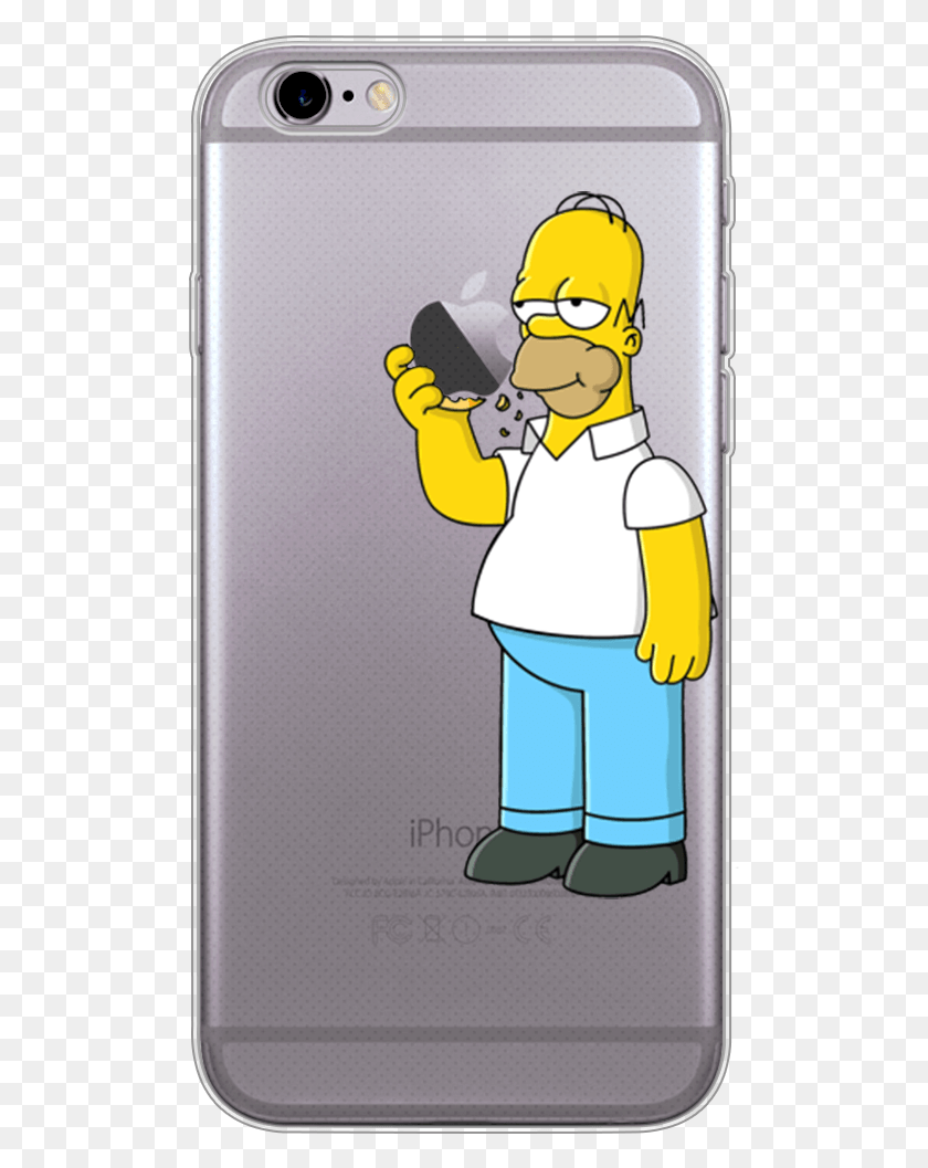 500x997 Iphone 6 6S Translucent Hard Cover Case Homer Los Simpsons Homer Simpson, Teléfono Móvil, Electrónica Hd Png