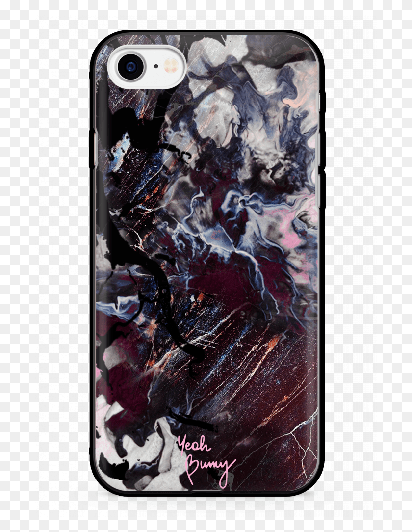698x1024 Iphone 7 Mockup Galaxy Marble Silver Case Format Aesthetic Marble Background, Crystal, Collage HD PNG Download