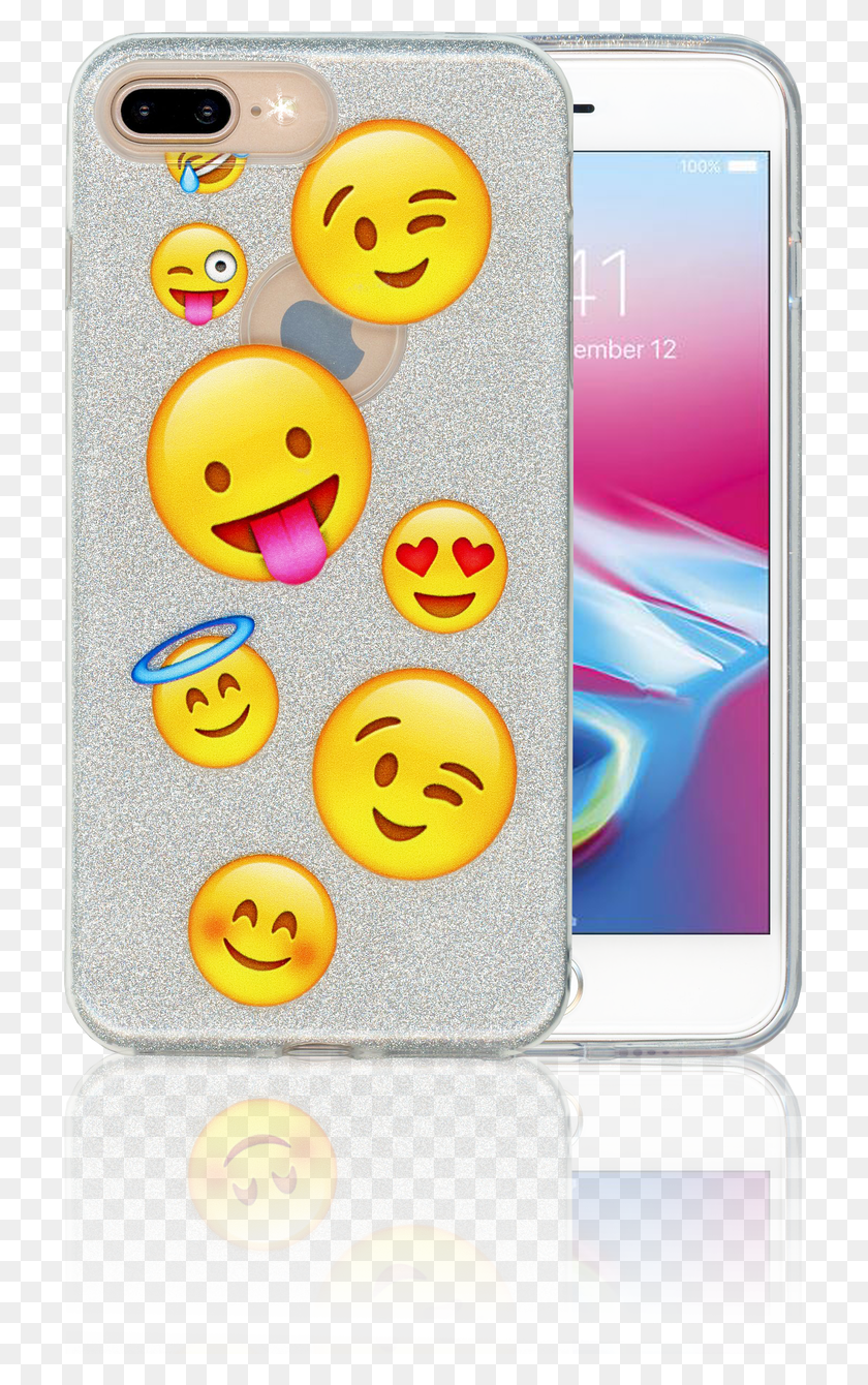 715x1280 Iphone 7 Plus8 Plus Mm Emoji Glitter Hybrid Emoji Faces, Мобильный Телефон, Телефон, Электроника Png Скачать