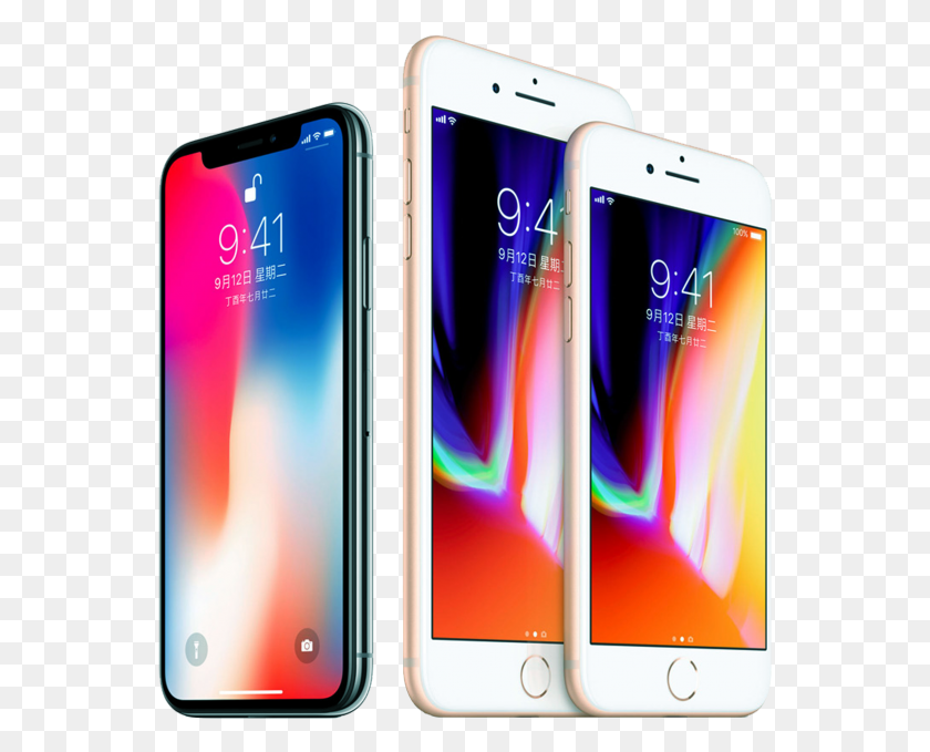 556x619 Iphone 8 And Iphone X, Mobile Phone, Phone, Electronics HD PNG Download