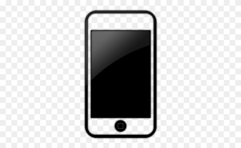 262x458 Iphone Clipart Apple Phone Transparent Cell Phone Icon, Electronics, Computer, Mobile Phone HD PNG Download