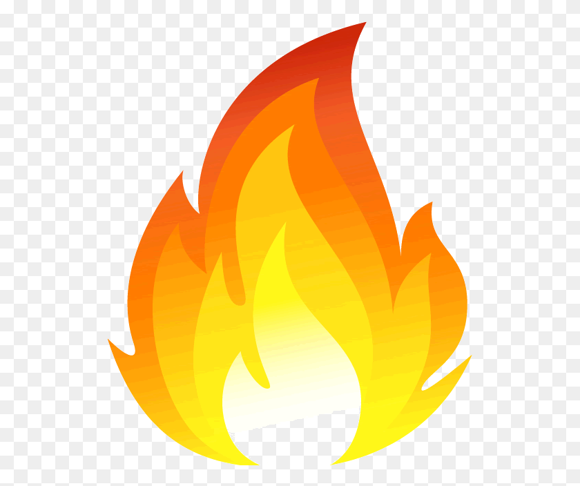 529x644 Iphone Fire Emoji Clipart Flame Fire Clipart, Bonfire HD PNG Download