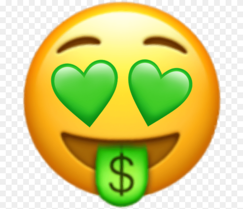 691x724 Iphone Heart Eyes Emoji Iphone Money Face Emoji, Toy Transparent PNG
