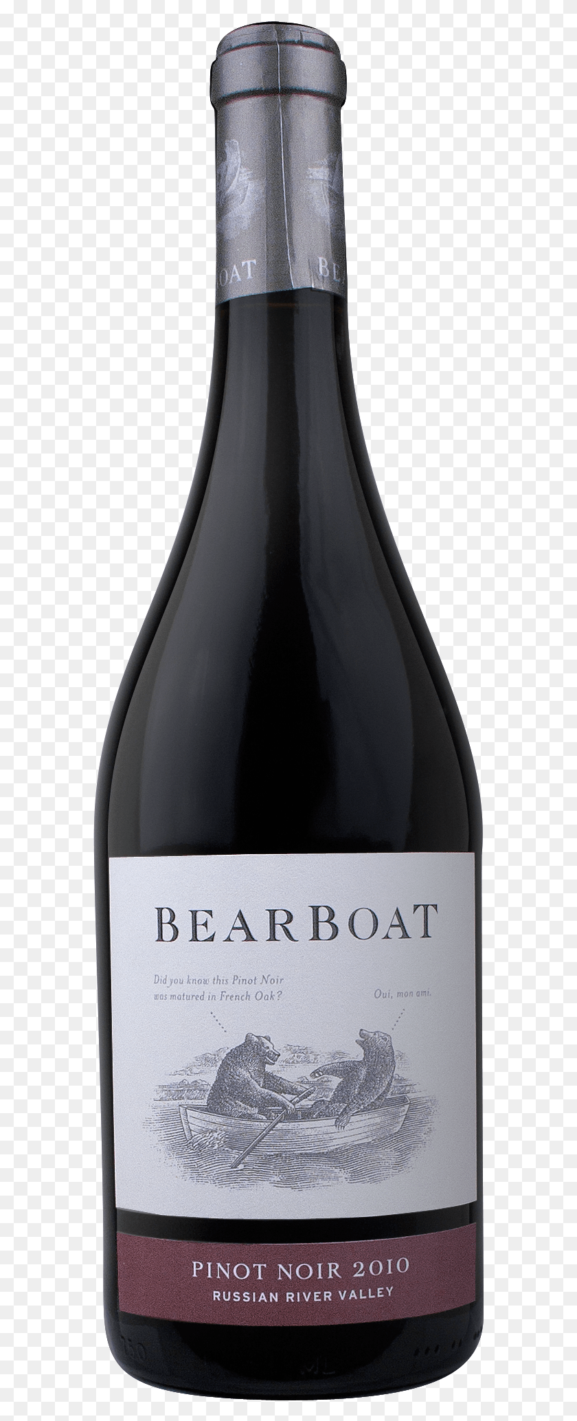 569x2008 Iphone Label Thumb Bearboat Pinot Noir Sonoma Coast, Wine, Alcohol, Beverage HD PNG Download