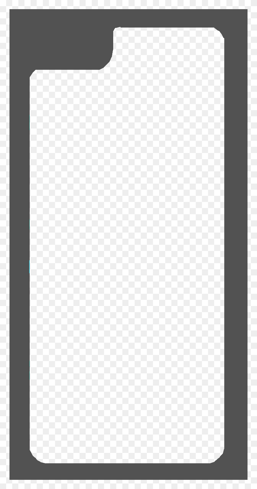 778x1538 Iphone Template Monochrome, Rug, White Board, Face HD PNG Download