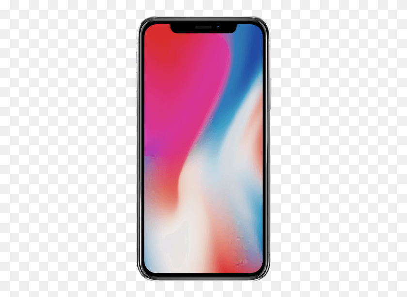 286x553 Iphone X Mockup With Colorful Background Cool Picture Of Iphone X, Mobile Phone, Phone, Electronics HD PNG Download
