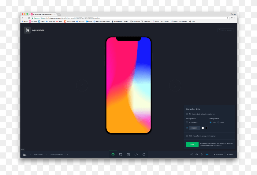 743x514 Descargar Png Iphone X Opciones De Prototipo Invision Iphone X, Electrónica, Monitor, Pantalla Hd Png