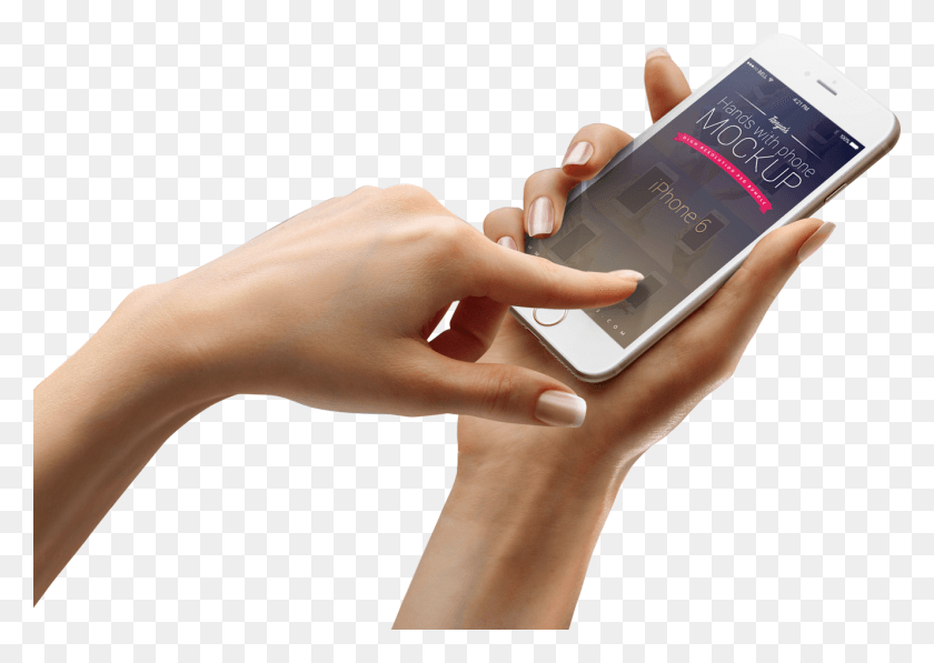 1329x915 Iphones In Female Hands, Person, Human, Phone HD PNG Download