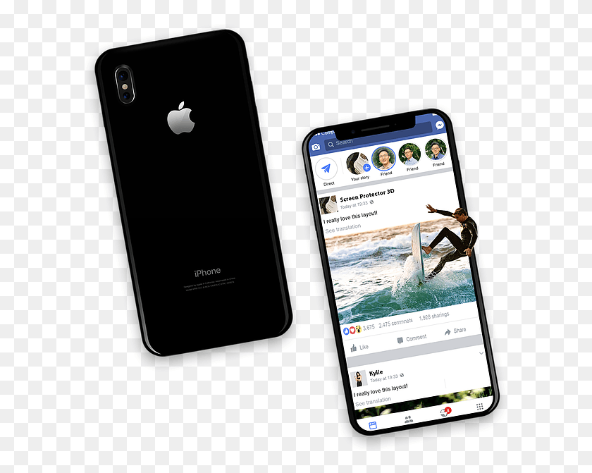 600x611 Descargar Png / Iphonex Surfer Iphone, Teléfono Móvil, Electrónica Hd Png