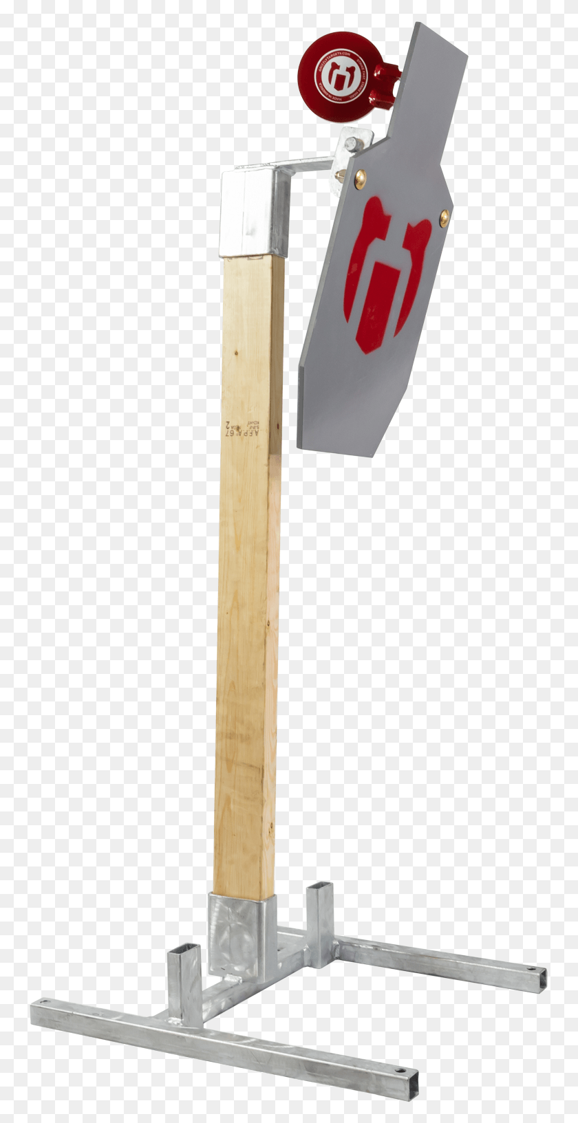 755x1573 Ipsc Hostage Plate Left Shoulder On Standard Base Hand Tool, Symbol, Sign, Road Sign HD PNG Download
