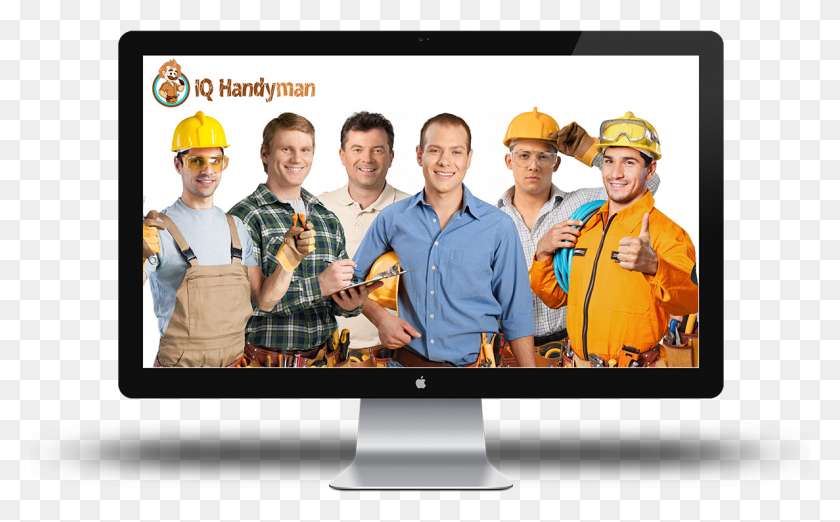 1187x704 Iq Handyman The Smart Choice For Handyman Services Led Backlit Lcd Display, Person, Human, Clothing HD PNG Download