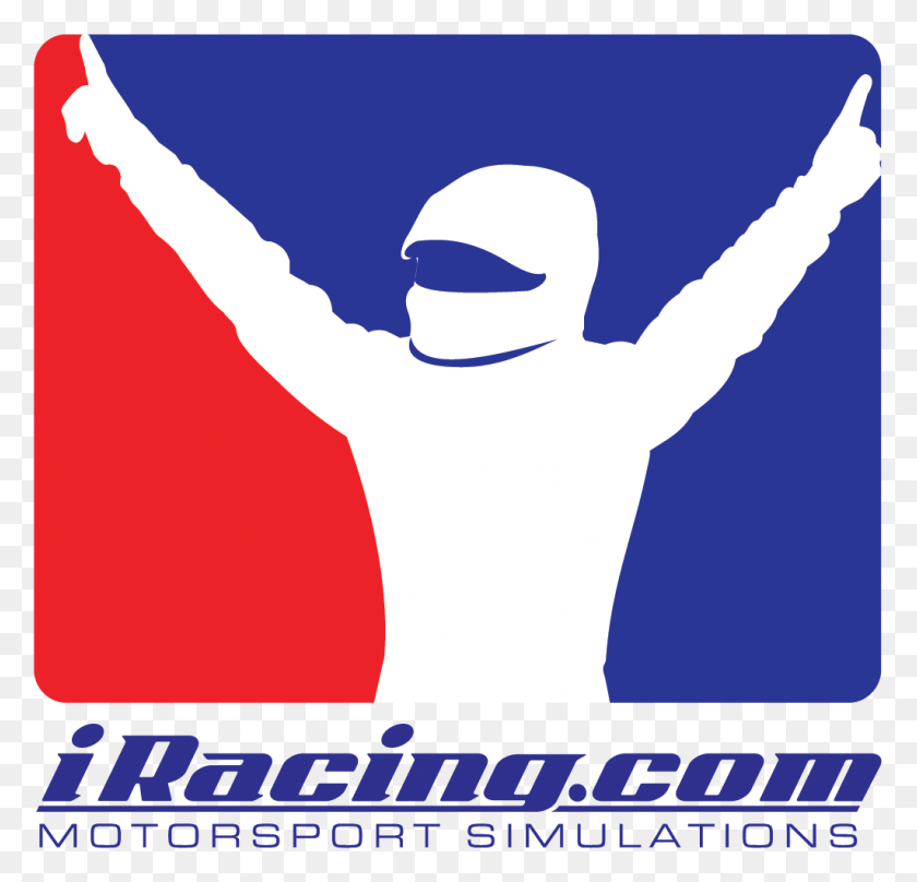 1024x982 Логотип Iracing, Человек, Человек, Реклама Hd Png Скачать