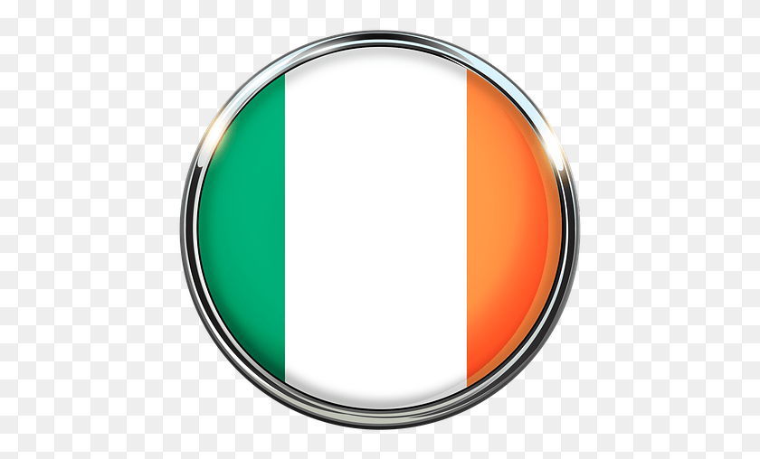 449x448 Ирландия Флаг Европы Ирландский Пейзаж Дублинский Круг, Символ, Диск, Логотип Hd Png Скачать