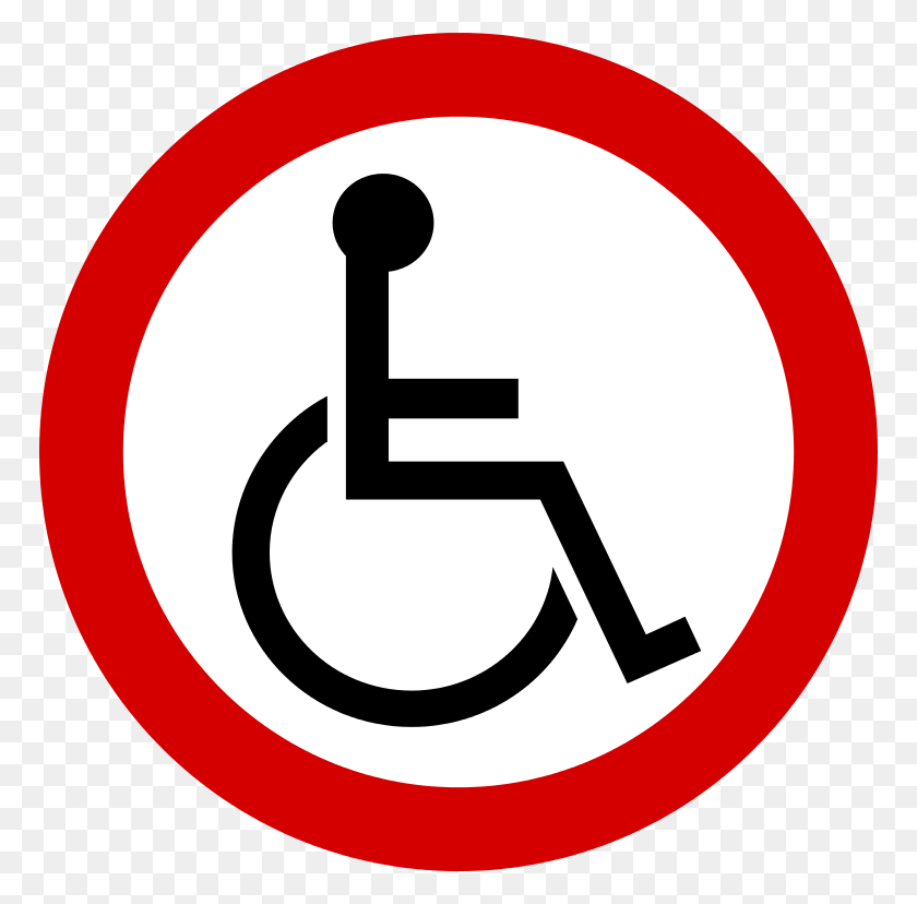 768x768 Ireland Road Sign Handicap Sign On Bus, Symbol, Stopsign HD PNG Download